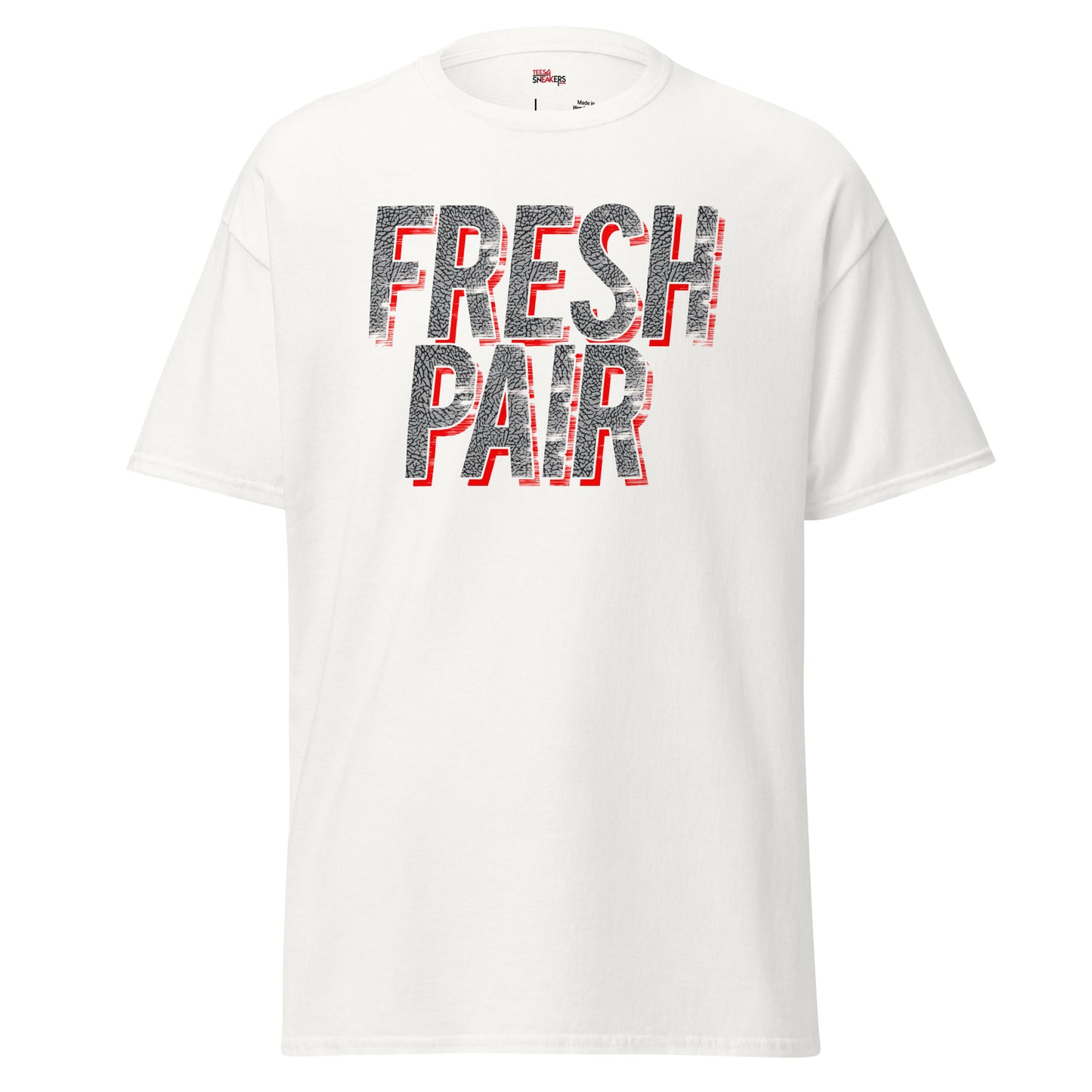 Jordan 3 Cement Grey fresh pair white tee