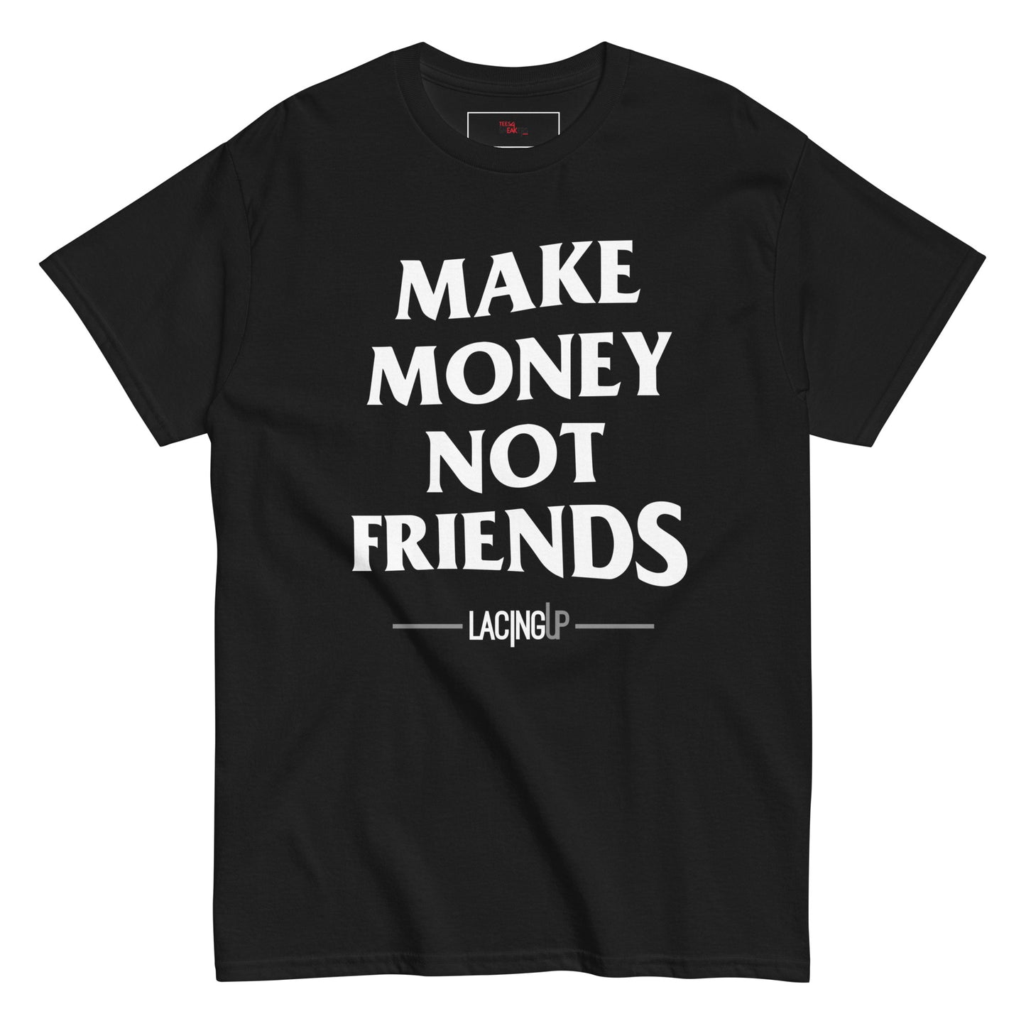 Jordan 4 white thunder Make money black tee